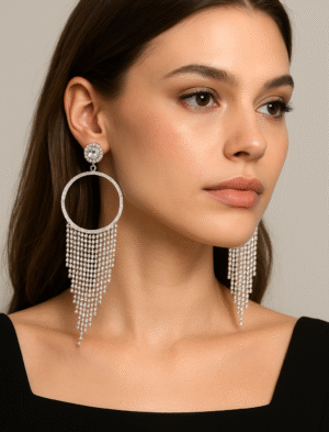 Best Quality Artificial Jewelry, Earrings Silver